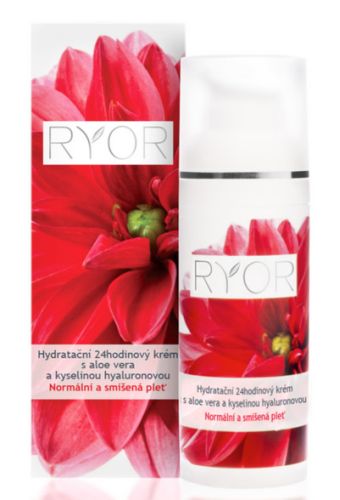 RYOR hydratační 24hodinový krém s Aloe Vera a kyselinou hyaluronovou 50 ml